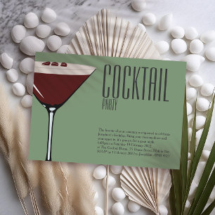Espresso Martini Cocktail Party Invitation