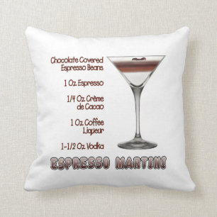 Espresso Martini Cocktail Recipe Art Cushion