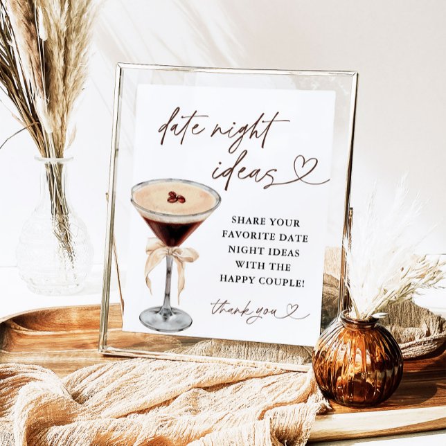 Espresso Martini Date Night Ideas Sign (Creator Uploaded)