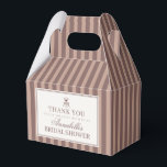 Espresso Martini Love Brewing Coffee Bridal Shower Favour Box<br><div class="desc">Love is Brewing! Sip, celebrate, and settle into timeless sophistication with our Espresso Martini Social Club party collection. Designed for weddings with an old-money aesthetic, this set features classic mocha brown stripes paired with soft beige accents for a look that feels effortlessly elegant and quietly refined. Inspired by vintage cocktail...</div>