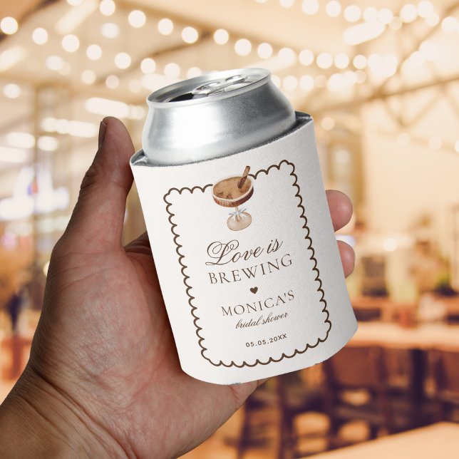Espresso Martini Love is Brewing Bridal Favour Can Cooler (Creator Uploaded)