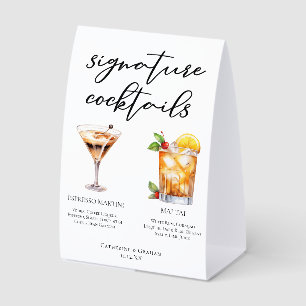 Espresso Martini Mai Tai Cocktails Wedding Menu