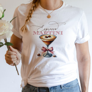 Espresso Martini Pink Bow Tri-Blend Shirt