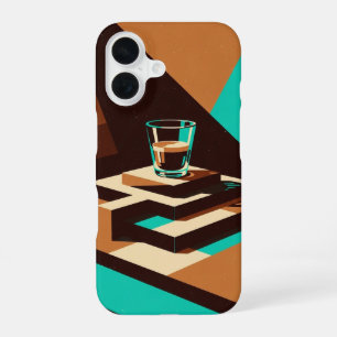 Espresso Minimaliste Vintage iPhone 16 Case
