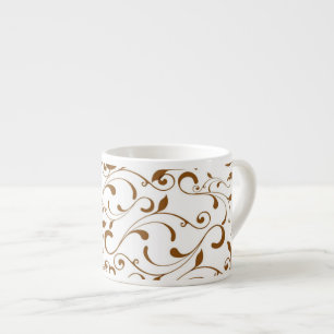 Espresso Mug-Brown Swirls Espresso Cup