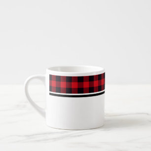 Espresso Mug-Buffalo Plaid Espresso Cup