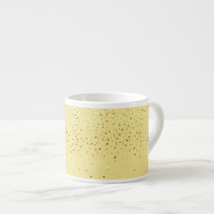 Espresso Mug-Petite Golden Stars-Yellow Espresso Cup