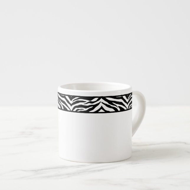 Espresso Mug-Zebra Print Cup (Front Right)