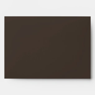 Espresso Olive Grove Wedding Return Address Envelope