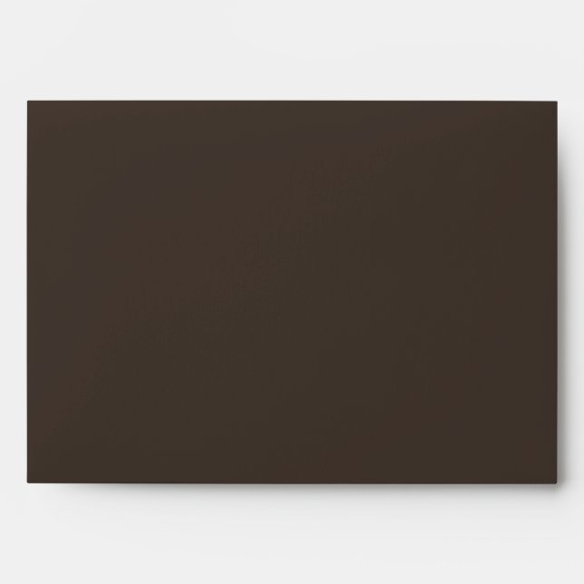 Espresso Olive Grove Wedding Return Address  Envelope (Front)