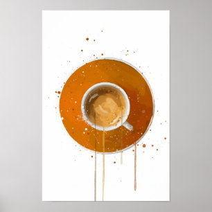 Espresso Orange Poster