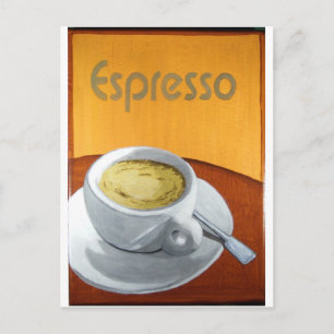 Espresso Painting Print Postcard