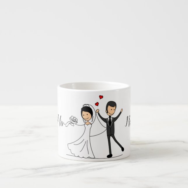 Espresso Wedding Cups (Front)