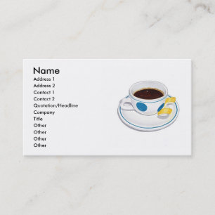 Espresso with lemon business card