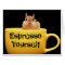 "Espresso Yourself" Chipmunk Card