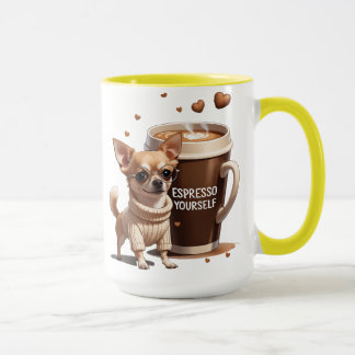 Espresso Yourself – Coffee Chihuahua Edition Mug
