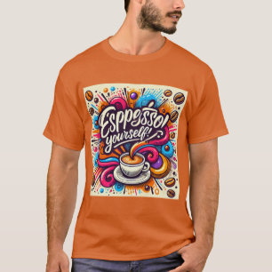 Espresso Yourself Coffee Humour T-Shirt