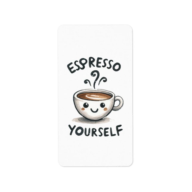 Espresso Yourself coffee Label (Front)