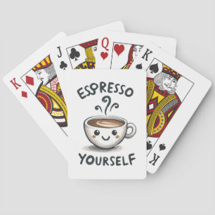 Espresso Yourself coffee Playing Cards