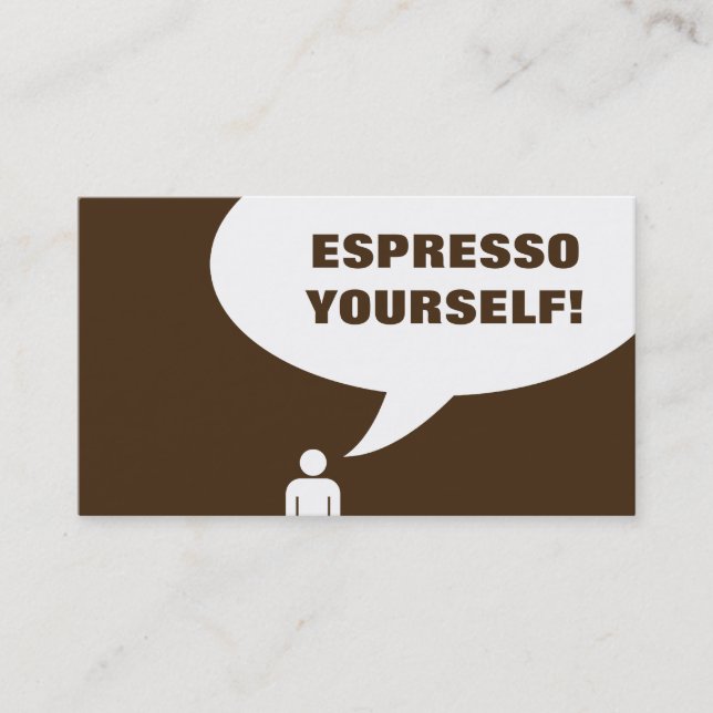 espresso yourself coffee punch card (Front)