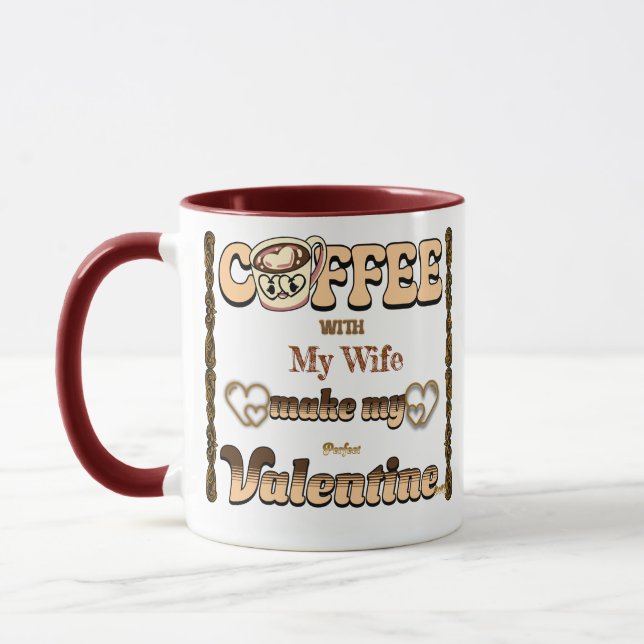 Espresso Yourself, coffee with my loved is my gift Mug (Left)