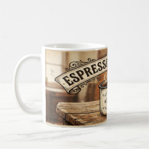 Espresso Yourself - Funny Vintage Coffee Pun Mug