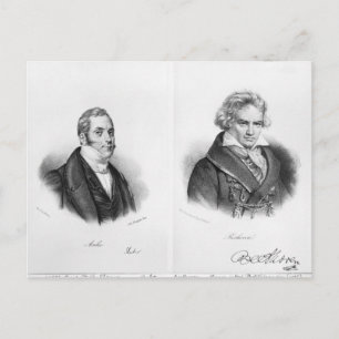 Esprit Auber  and Ludwig van Beethoven Postcard
