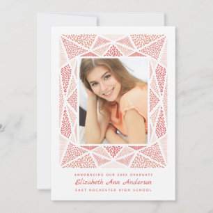 Esprit Graduation Photo Announcement Blush