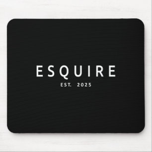 Esquire Est. 2025 Attorney Lawyer Law School Gradu Mouse Mat