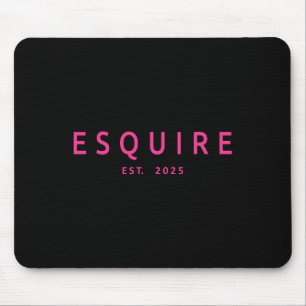 Esquire Est 2025 Women Lawyer Attorney Law School Mouse Mat