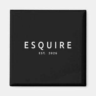 Esquire Est. 2026 Attorney Lawyer Law School Gradu Magnet