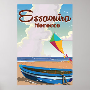 Essaouira Morocco Vintage travel poster print