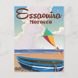 Essaouira Morocco Vintage travel poster print Postcard