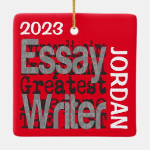 Essay Writer Extraordinaire CUSTOM Ceramic Ornament