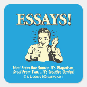 Essays: Steal 1 Plagiarism 2 Genius Square Sticker