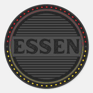 Essen City Pride Emblem – German Identity Classic Round Sticker