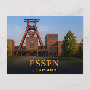 Essen Germany Modern Industrial Travel Destination Postcard