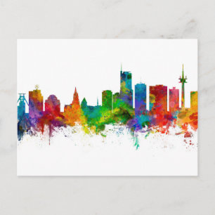 Essen Germany Skyline Postcard