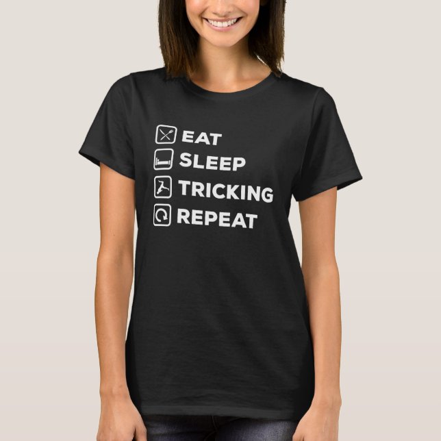 Essen Sleeping Tricking  Breakdance Acrobatics Fre T-Shirt (Front)