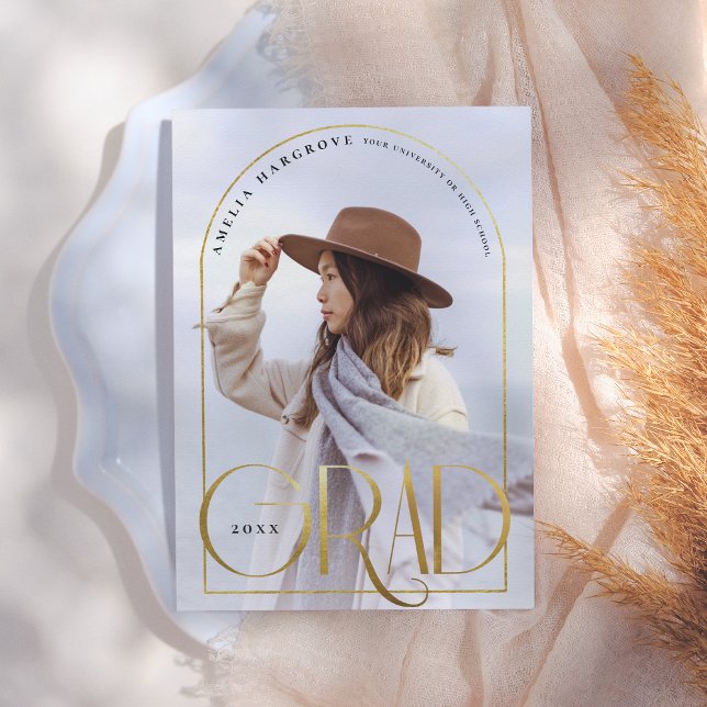 Essence | Arch Photo Frame Graduation Announcement (Creator Uploaded)