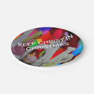 Essence of Christmas With Love of Nativity Scene Paper Plate