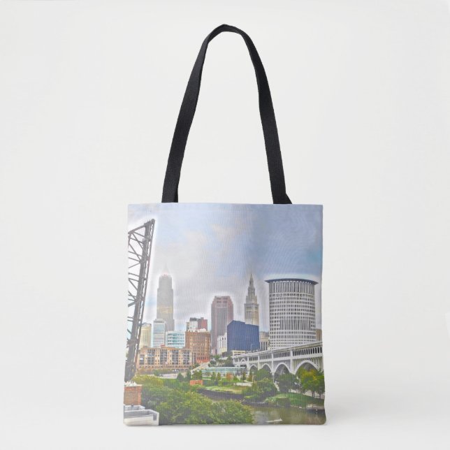 Essence of Cleveland OH Tote Bag (Front)