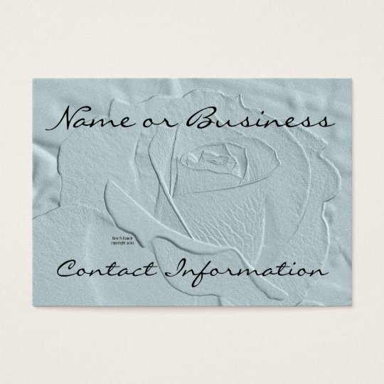 Essence of Rose: Blue Green Business Card