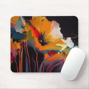 Essence Of The Garden – Abstract Floral Expression Mouse Mat