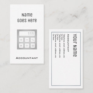 "Essential" Accountant Business Cards