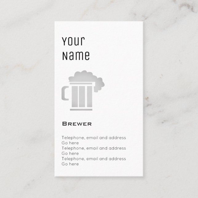 "Essential" Brewer Price Cards (Front)