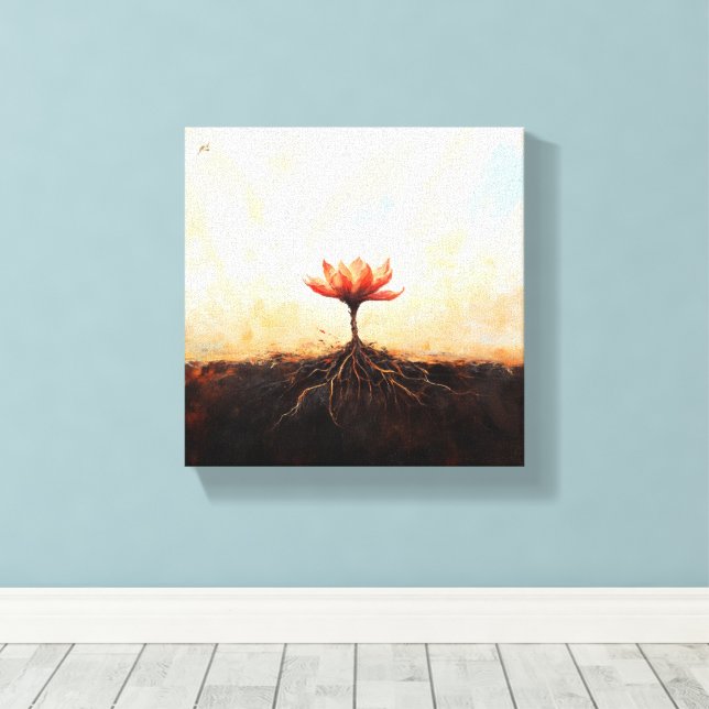 Essential Canvas Print (Insitu(Wood Floor))