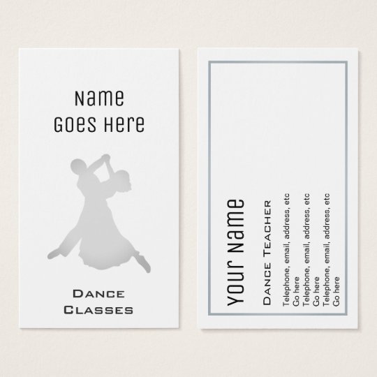 "Essential" Dance Business Cards