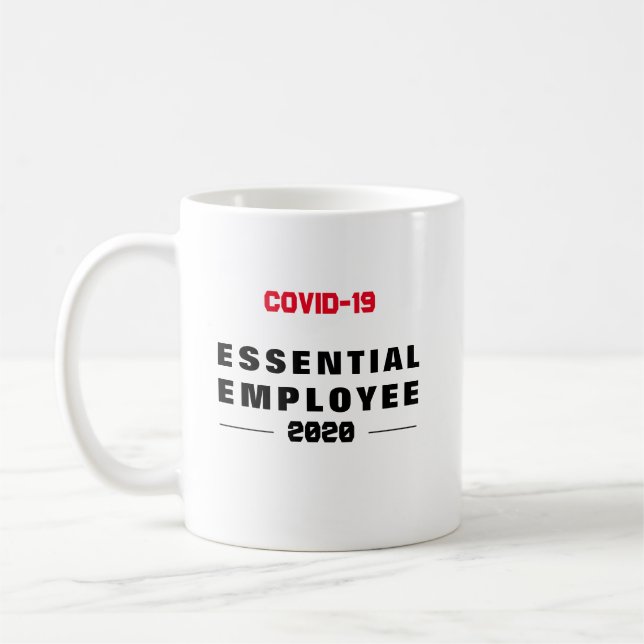 ESSENTIAL EMPLOYEE Covid-19 Keyworker MUG (Left)