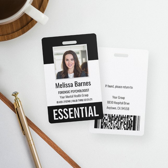 Essential Employee Photo ID Security ID Badge (Creator Uploaded)